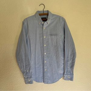 Men's Abercrombie and Fitch Button Down Long Sleeve Shirt Light Blue Size Medium